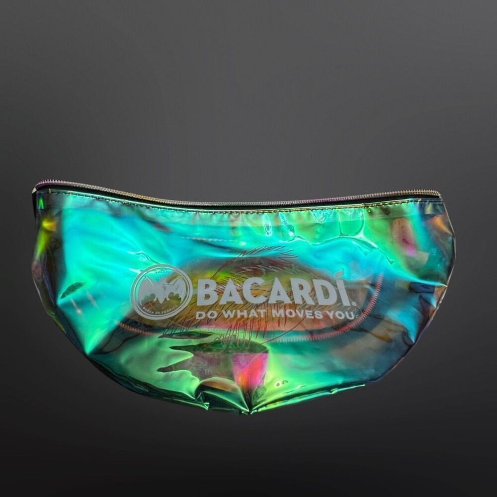 Bacardi Iridescent Semi Clear Rave Fanny Pack
